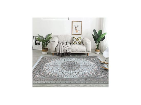 تصویر فرش پاتریس طرح الماس رنگ کرم 1500 شانه